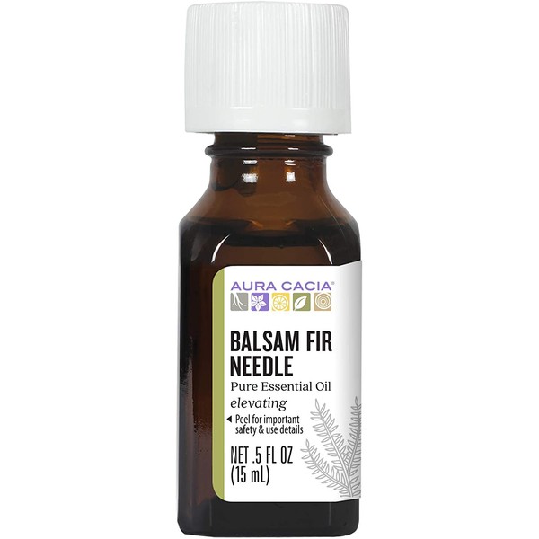 Aura Cacia Balsam Fir Needle Essential Oil | GC/MS Tested for Purity | 15ml (0.5 fl. oz.)