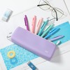 Mr. Pen- Silicone Pencil Case Pouch, Pastel Lavender, Aesthetic Triangular