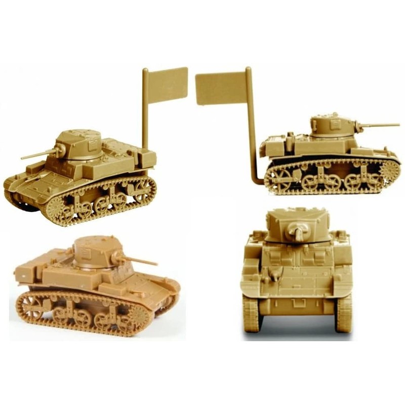 Zvezda Model Kit - US Light Tank M3A1 Stuart -