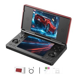 GiipGoop Anbernic RG DS Handheld Game Consoles RG DS Retro Gaming Console Dual-screen Video Game Console 3+32GB Android 14 Portable Pocket Arcade 4000mAh Battery WiFi Bluetooth HD Output Black