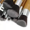 Brochas de Maquillaje Profesionales con de bambú, Bolsa de Almacenamiento