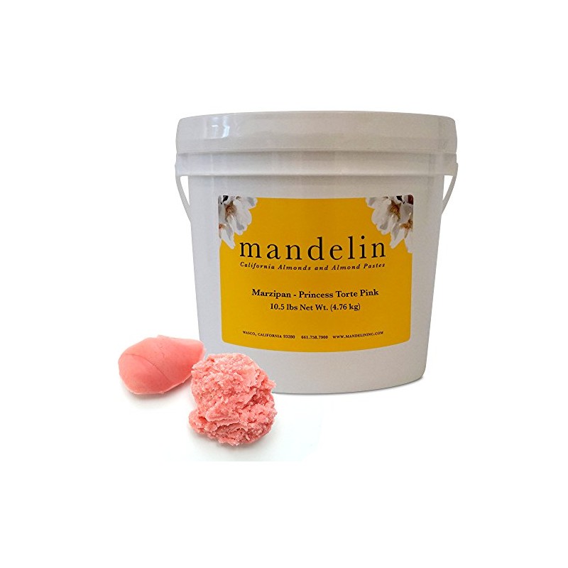 Mandelin Princess Torte Pink Marzipan Modeling Paste, 33% Almonds, 67%
