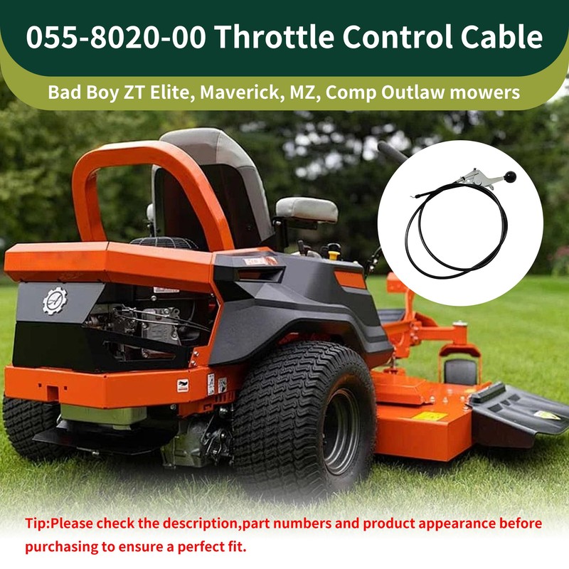055802000 Throttle Cable Replaces Bad Boy ZT Elite Mowers Throttle
