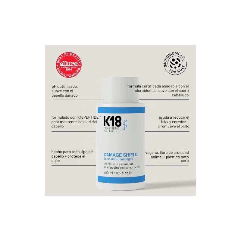 SHAMPOO K18 Protector de Daños 250ml K18 DAMAGE SHIELD SHAMPOO
