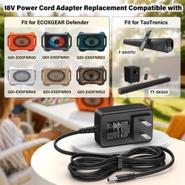 18V Speaker Charger Fit for ECOXGEAR Defender Portable Bluetooth Speaker