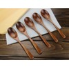 YFWOOD Natural Wooden Spoons, Set of 5, 7.9 inches (20