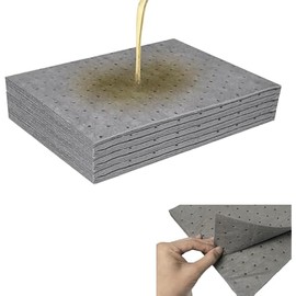 Oil Absorbent Pads (30-Pack) - 13"x9.8" Garage Mats | Quick-Absorbing Oil & Fluid | Workshop, Automotive Spill Control | Concrete & Metal Protection | Handles Minor Water Spills