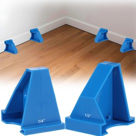 40PCS Flooring Spacers, 2 in 1 Laminate Flooring Spacers with 1/2" & 1/4" Gaps, Installation Spacers for Vinyl Plank, LVP, Laminate Wood, Engineered Hardwood, Bamboo, Tile Flooring