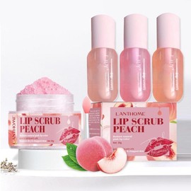 Moisturizing Lip Balm, 3 Counts/set Hydrating Glossy Lip Glaze Stick Plumping Lip Oil for Girls & Women, Fall Gift, Christmas Gift, Mother's Day Gift, Lip Stain, Skincare, Hydrate, Lip Plumpers:_Lip Oil *3+ Lip Scrub_one-size