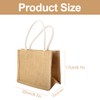 Thyonta Jute Linen Tote Bag Natural Colour Lined Linen Gift
