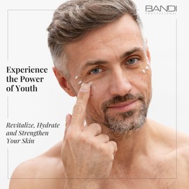 Eye Cream for Men - Reduces Dark Rings and Puffiness, Anti-Wrinkle Effect, Active Caffeine and Peptide, Daily Moisturiser, Gentle Skin Regeneration, Unscented