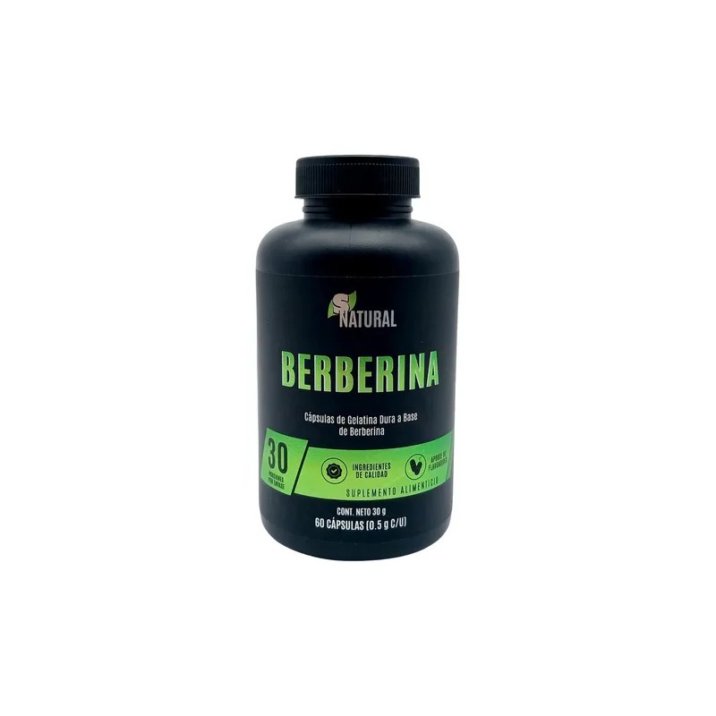 Pack 3 Frascos Berberina Inositol Vitaminas SNatural Sin Gluten