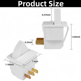 3Pcs W11396033 3Feet Refrigerator Door Light Switch Replacement for Whirlpool GE Kenmore Maytag 12002646 AP6973145 PS12731166 WR23X21444 AP6026776