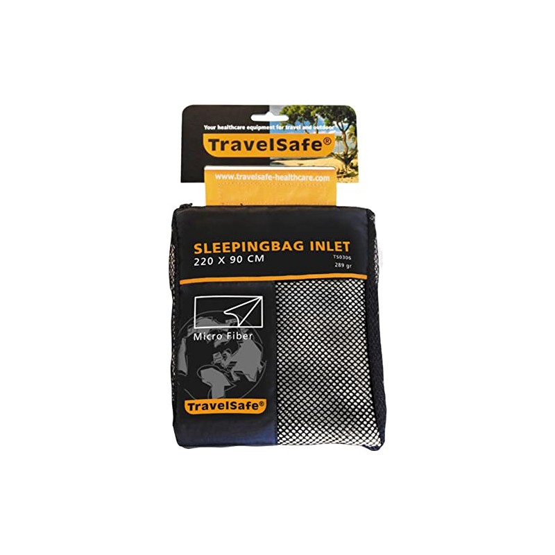 Travelsafe Outdoor Sleeping Bag Inlet Microfiber Rectangular