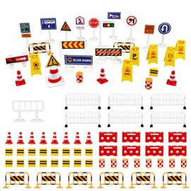 Toddmomy 1 Set Street Road Signs Playset Traffic Signs Toys Mini Traffic Lights Traffic Cones Road Signs Educational Toy for Kids Children