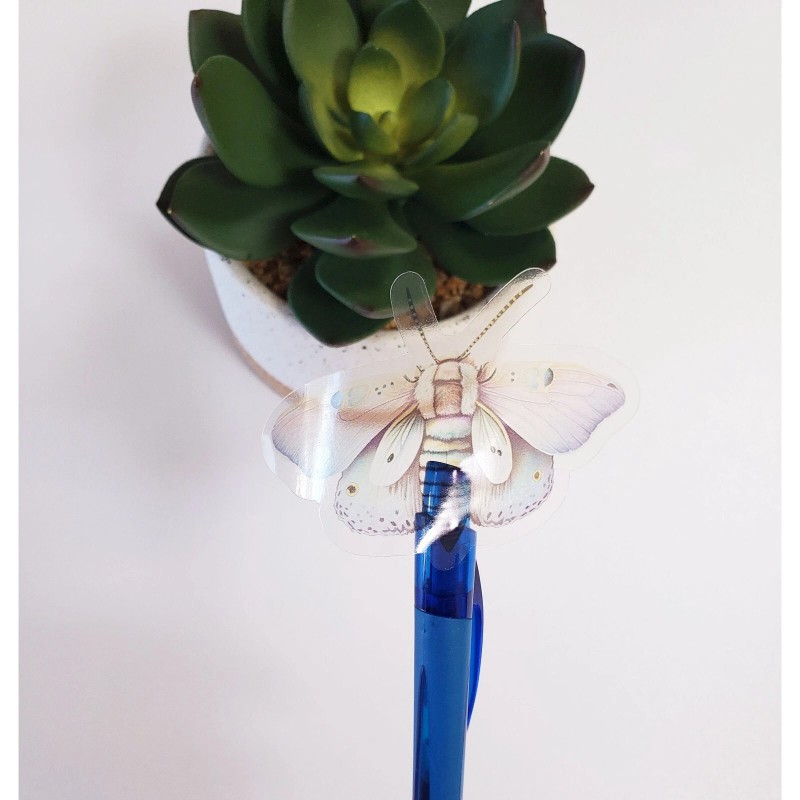 Fig Tree Works Light Moth Sticker | For Computers, Journals,