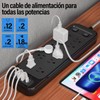 GALASALA Multicontacto Regleta 16 en 1, Extensión Eléctrica de 1,8