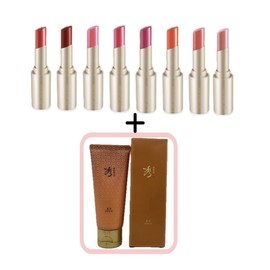 Sooryehan Yeon Silk Lip Rouge 8 types 3.5g + Sooryehan Bone Cleansing Foam 100ml Coral Orange / 수려한 연 실크 립 루즈 8종 3.5g+수려한 본 클렌징 폼 100ml 코랄오렌지
