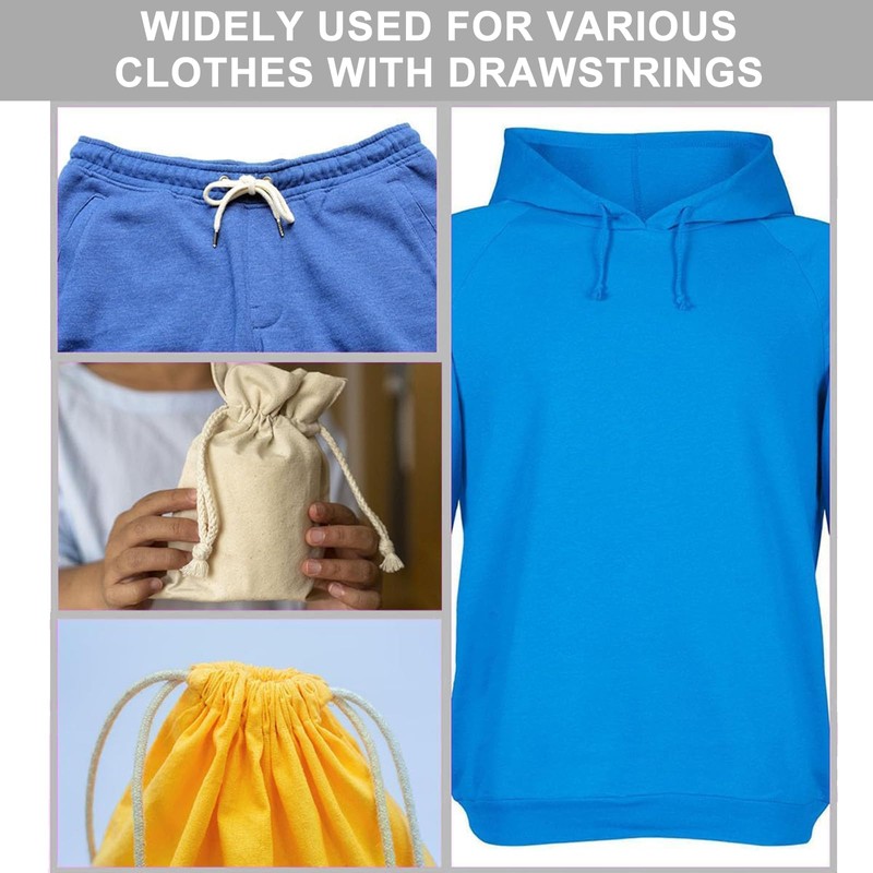 2PCS Flexible Elastic Drawstring Threader Tool - Metal Spring Tool