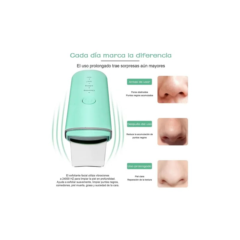 Limpiador Facial Peeling Ultrasónico Portatil Skin Scrubber
