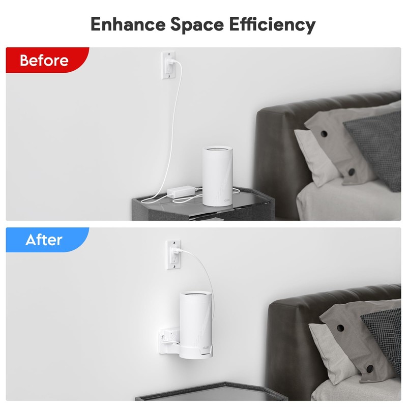 W&J 1983 Wall Mount for TP-Link Deco BE75/BE85/BE95/BE10000/BE22000/BE33000 Mesh WiFi