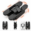 180° Invisible Door Hinge for Wooden Doors – Zinc Alloy