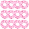 KICOSY 12PCS Light Pink Hair Scrunchies Bulk Pink Satin Pink