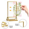 Bluweet Double Sided Picture Frame 6 Pieces, A6 Gold Place