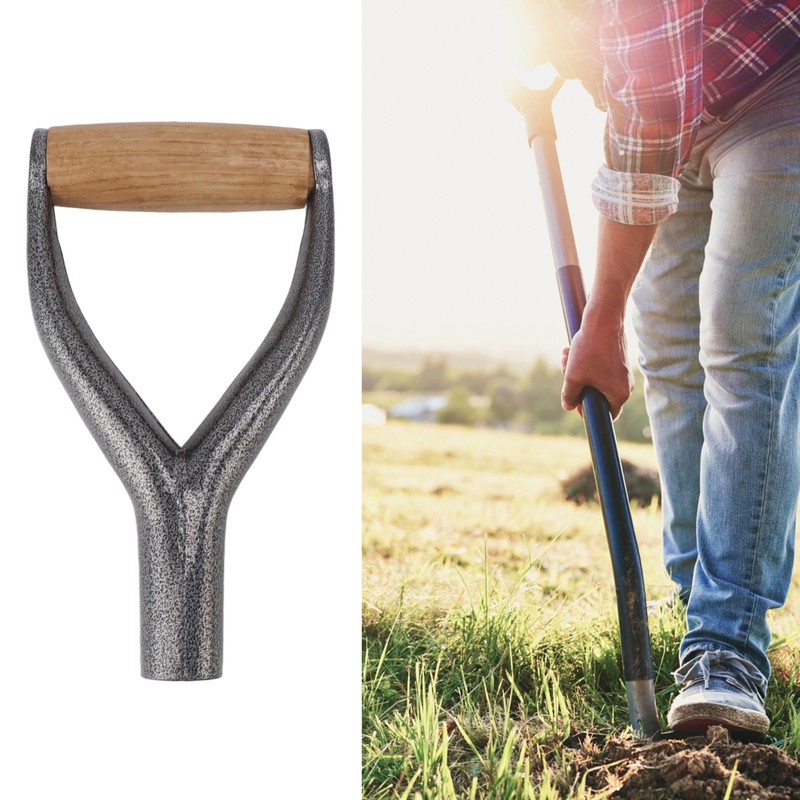 Shovel Handle Y Shaped 12.22in Inside Diameter Replacement Spade Handle