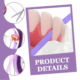 XUZOPIM 1 Volumes Tooth Sandpaper Tooth Sandpaper for Spaces Dental Polishing Strips Teeth Polishing Tartar Remover Tartar Remover Human Tooth Band 4 mm x 6 m (Purple)