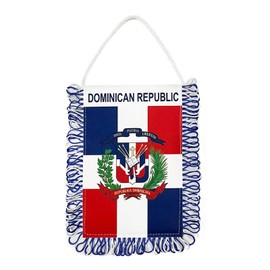 FLAGPARK Dominican Republic Flag 4x6 Double Sided Car Window Hanging Flag