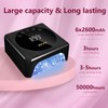 BETE Cordless LED Nail Lamp, 78W Rechargeable UV Nail Light,