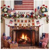 SmoothNovelty 2 Sets 250th Anniversary Wooden Red and Blue Star