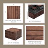 THYOI Premium Deck Tiles, Patio Flooring - Outdoor Waterproof Acacia