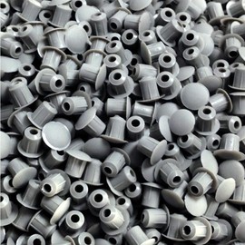 HARDWARE FOR YOU LTD 5MM COVER CAPS KITCHEN CABINET CUPBOARD UNIT DRILL HOLE FURNITURE CAPS (FOG GREY)
