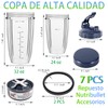7 Piezas de Repuesto Nutribullet con Aspas Nutribullet Original, Vaso