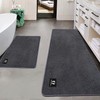 RTBQJ-AT Bath Mat Non-Slip Absorbent Bathroom Rug Microfibre Soft Bath