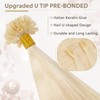 Benehair U Tip Human Hair Extensions, 100% Real Human Hair