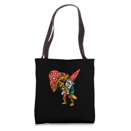 Funny Gnome, Garden Gnome with Toadstool in Hand Gift Tote Bag