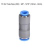 sourcing map Straight Push to Connector Reducer Fitting 10mm to