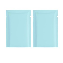 Double-Sided Matte Blue Aluminum Foil Open Fill Heat Seal Bags for Small Business, Home Use, Food Storage, Beauty Packing Travel Sample Pack, Blind Bag Creation (1000, 2.36 inch x 3.54 inch)