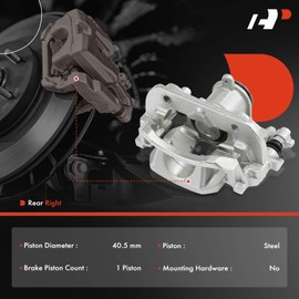 A-Premium Disc Brake Caliper Assembly with Bracket Compatible with Toyota Camry 2018-2023, Avalon 2019-2022 & Lexus ES350 ES300h 2019-2023, ES250 2021-2023, UX200 UX250h 2019-2022 - Rear Passenger