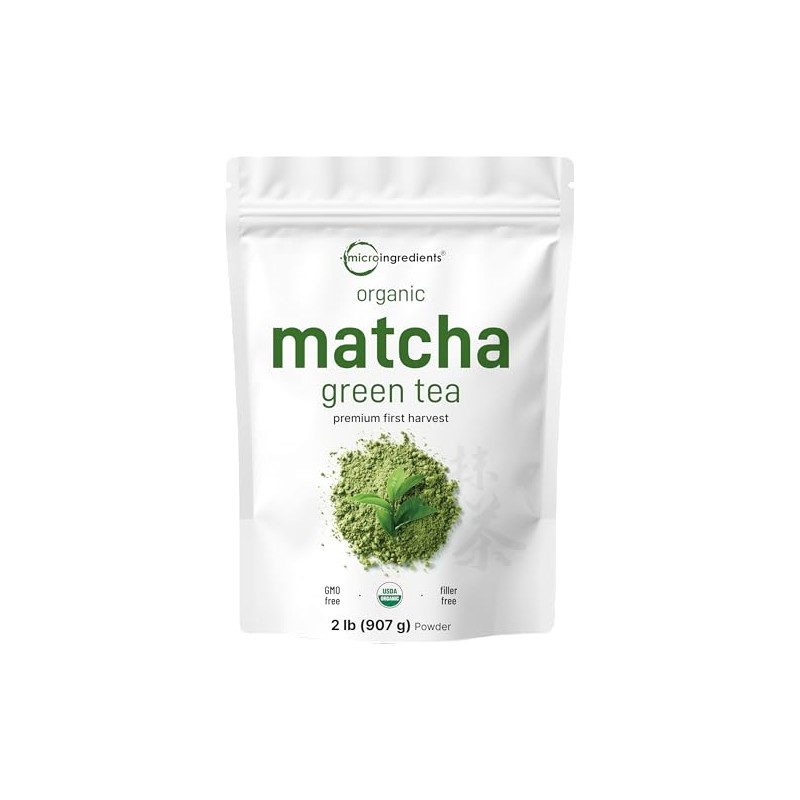 Organic Culinary Grade Matcha Green Tea Powder - 2 lb