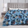Perinsto Monster Truck Cars Pattern Throw Blanket Ultra Soft Warm