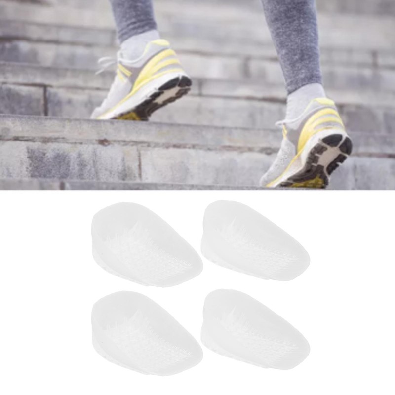 2 Pair Gel Heel Pad Transparent Strong Adhesion Soft Massaging