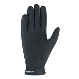 Roeckl Sports Riding Gloves Roeck-Grip Pro, Unisex Summer Gloves, Black 6