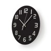 NEDIS CLWA006GL30BK Circular Wall Clock | 30 cm Diameter |