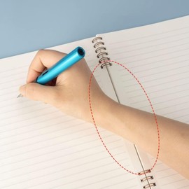 A6 Spiral Notebook, 60 Lined Sheets, 120 White Pages, Blue Cover, Hand Wrist Comfy Design, Easy Tear Out