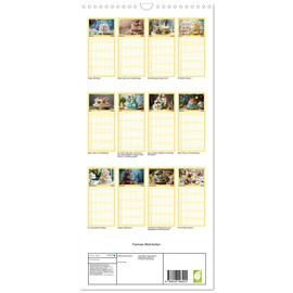 Familienplaner 2026 - Famose Motivtorten mit 5 Spalten (Wandkalender, 21 cm x 45 cm), CALVENDO