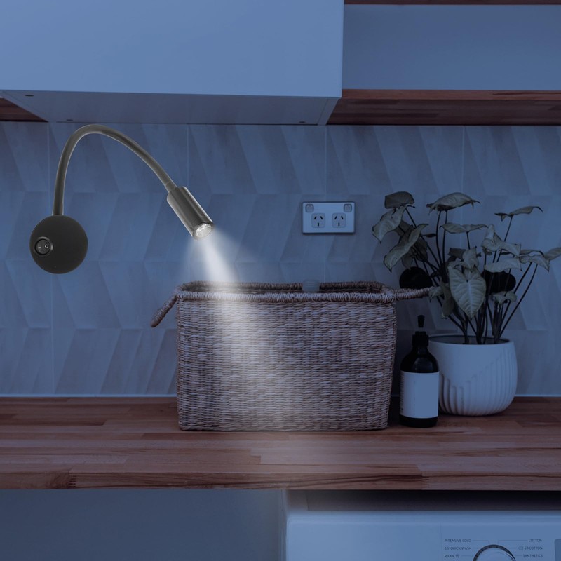 Luz de lectura LED de 3W de LEDMOMO, lámpara de